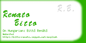 renato bitto business card