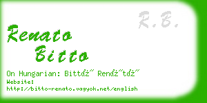 renato bitto business card